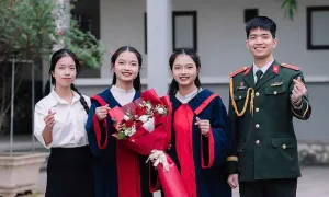 Chị em song sinh cùng đỗ Học viện Quân y với 30/30 điểm